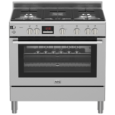 Cuisini&#232;re autoportante de 90 cm de la s&#233;rie 7000 avec plaque de cuisson &#224; gaz et four &#233;lectrique de 127 litres